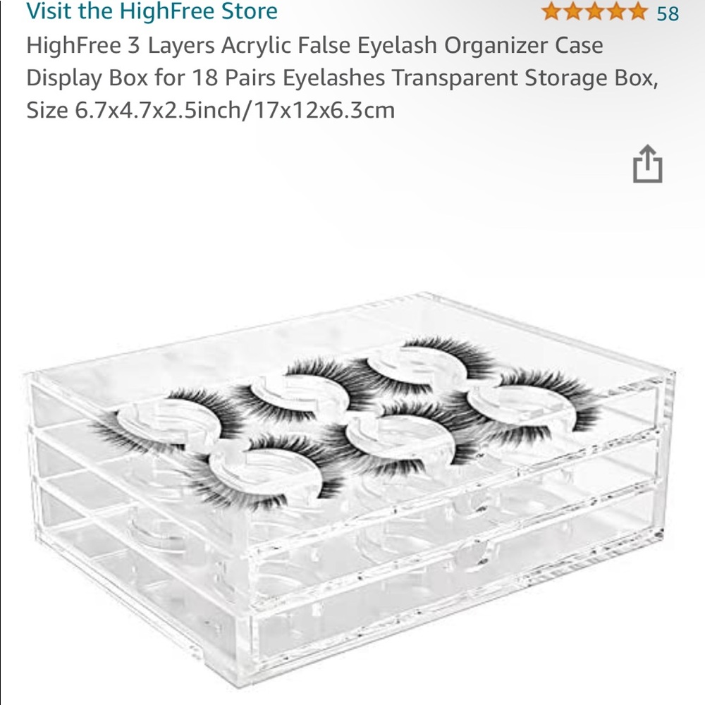 Brand new lash drawer organizer